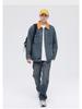LEE 2025 Color Block Men’s Retro Denim Jacket - Loose Fit, Trendy, Slightly Wide
