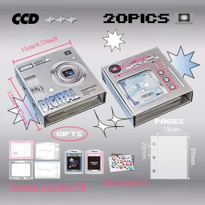 Retro Shape Card Photo Album for 3 Inch Kpop Star Small Photo Card Collection Book Creative Design Card Binder Chasing Gifts