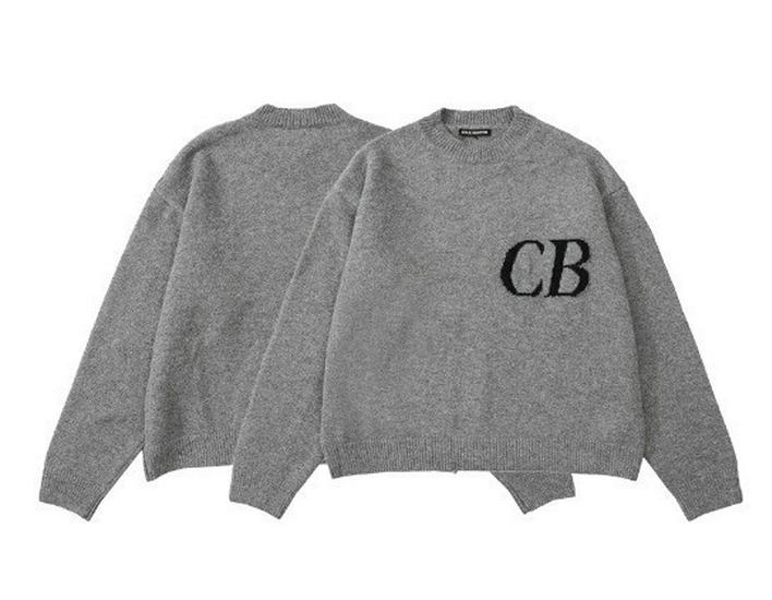 Men's American Style Embroidered Jacquard Sweater - Round Neck, Loose Knit, Autumn/Winter Fashion