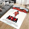 Area Rug, Akira Anime Kaneda Red Motorcycle Finnish 4K Movie Poster, Living Room Decor, Non-Slip Mat