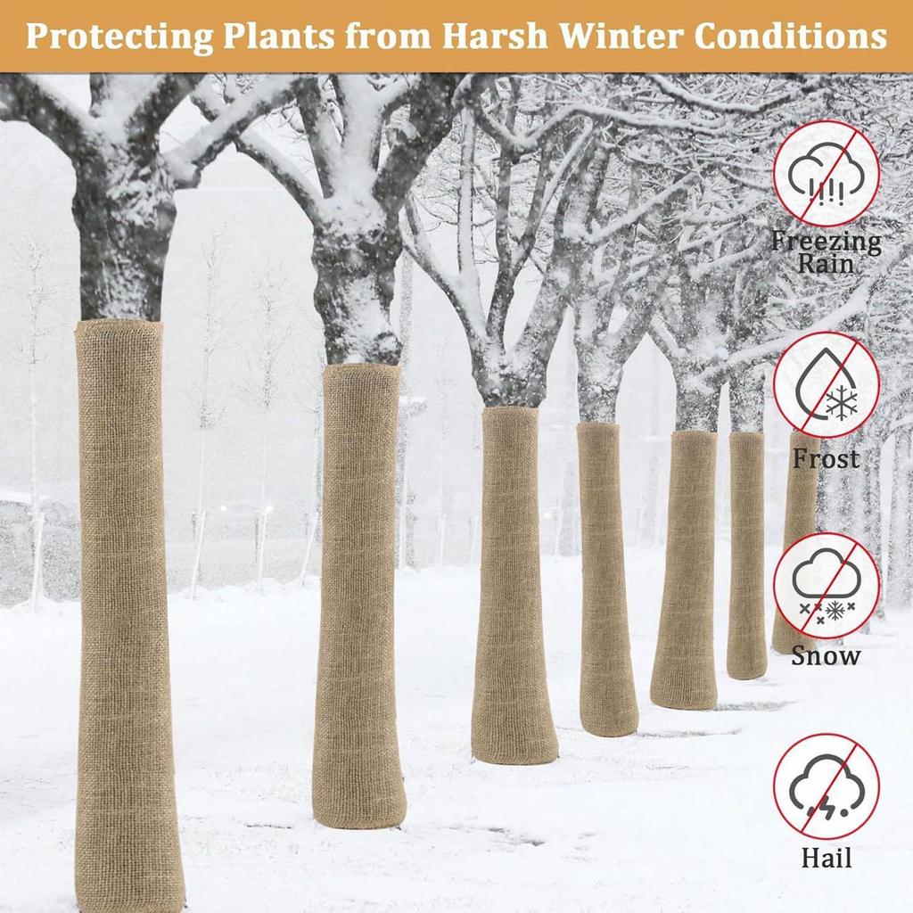 Frost Cloths For Outdoor Plants Breathable Anti-Freeze Cloth Breathable Winter Plant Protector For Fruit Tree Vegetable Berry