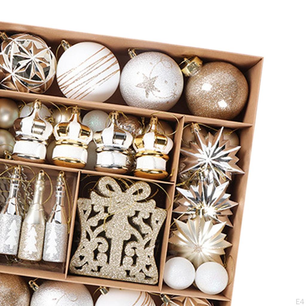 70 Pieces Christmas Ball Ornaments Set Pendant Drops, Tree Hanging Ornaments, Xmas