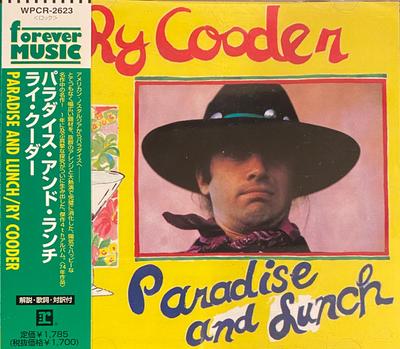CD RY COODER  Paradise And Lunch WPCR2623 REPRISE 1998 Japan Rock Used