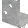 Vidaxl Post Anchors, 12 Pcs., Silver, 8X6X30 Cm, Steel