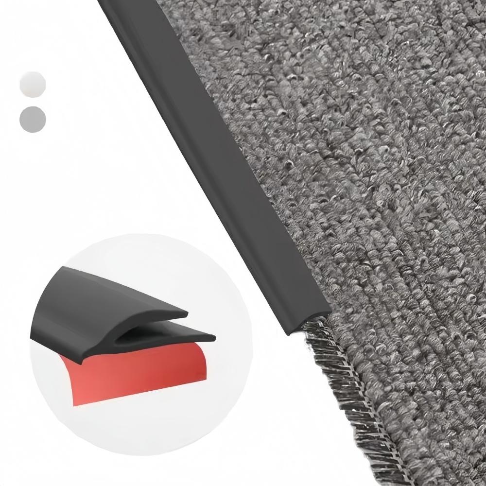 1pc 3meters/118.11in PVC Carpet Edge Trim Strip Self Adhesive Flexible Rug Edge Protector Waterproof Tile Transition Cover Tile