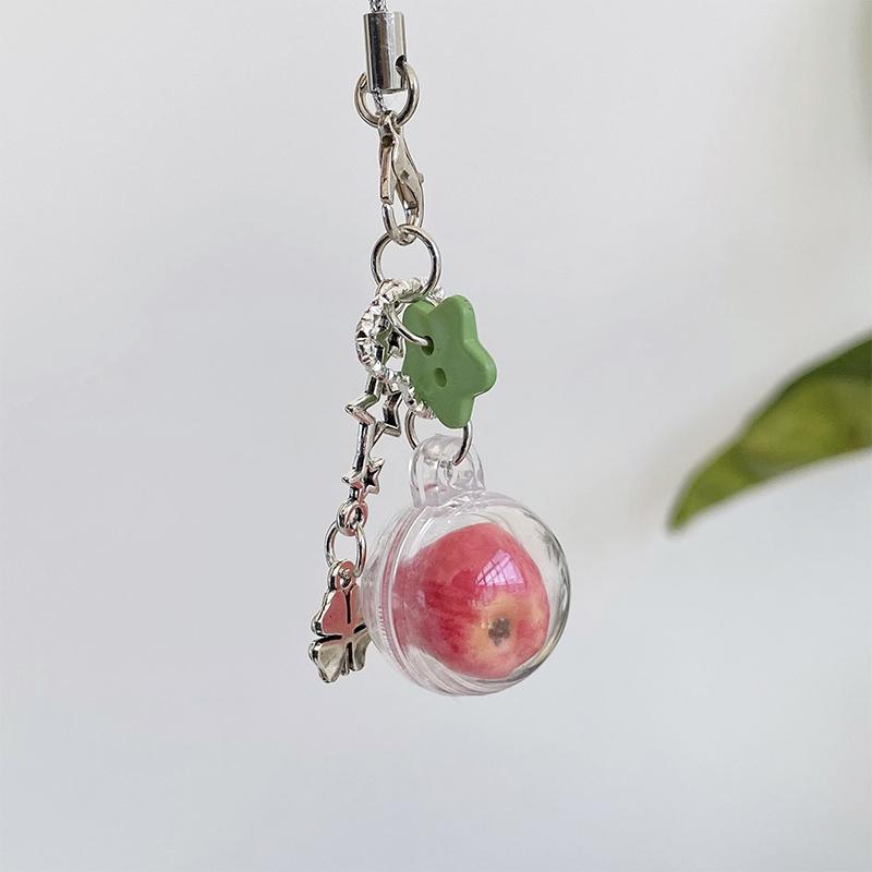 Cute Mini Fruit Phone Charm Chain Keychain Phone Lanyard Phone Case Hanging Pendant Creative Y2K Jewelry Gift