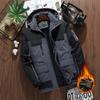 Winter Thickened Fleece Lined Hooded Casual Men's Jacket Waterproof Outdoor Sports Climbing Suit Fashionable Couple Coat