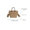 Simple Harajuku Style Women Shoulder Sling Bag Solid Color Going To Work Handbag Lightweight Crossbody Bag For Students Girls