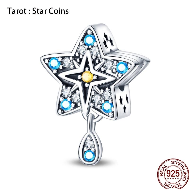 New Copper Magic Tarot Series Green Zircon Tree Of Life Charms Bead Fit Pan Bracelets Diy Madam Jewelry Gift