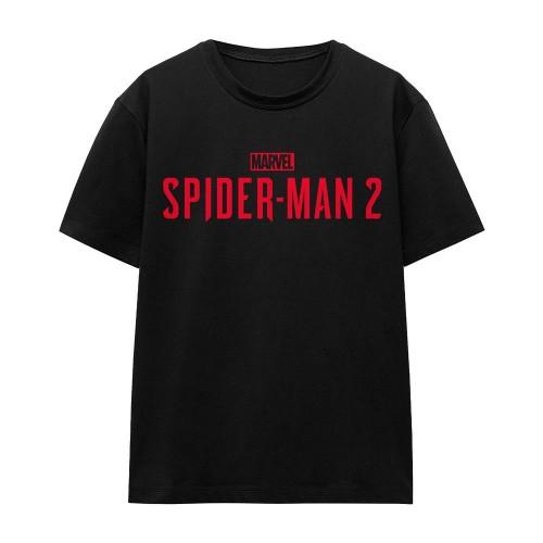 Spider-Man 2 Unisex Adult Gamerverse Red Logo T-Shirt