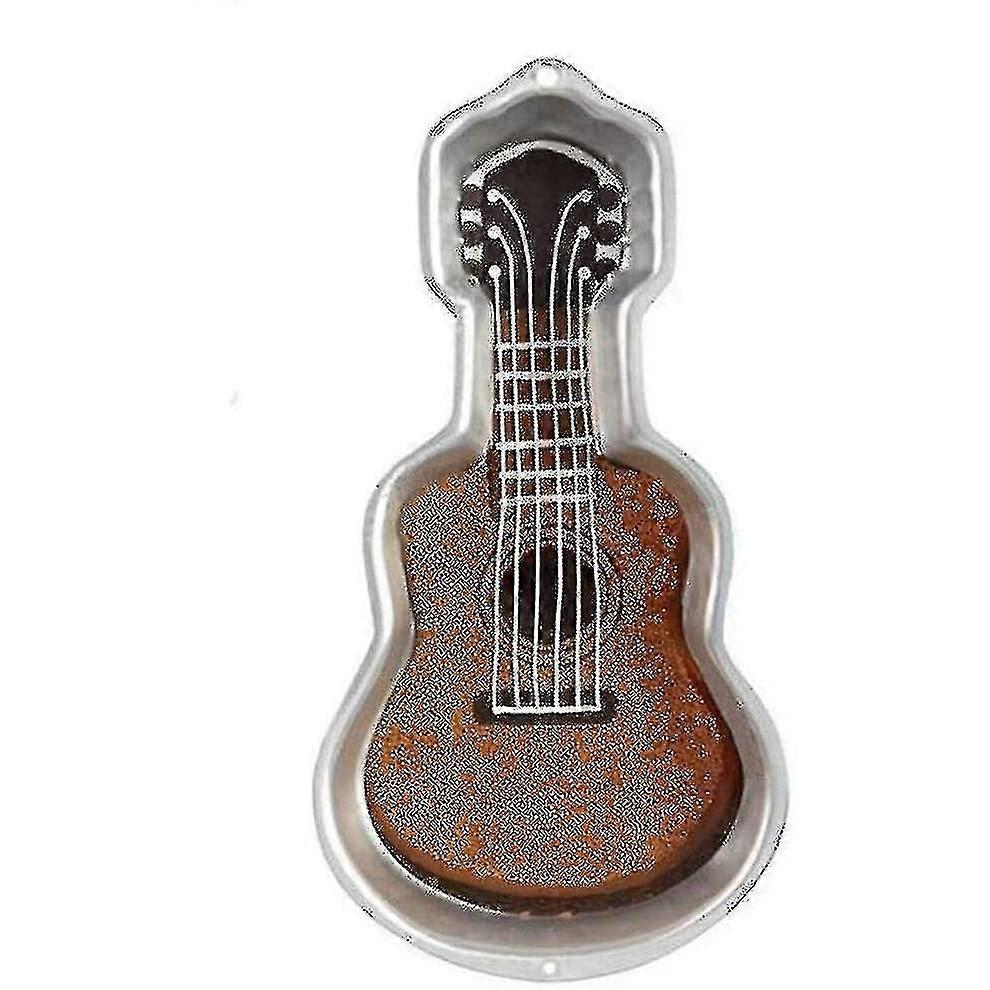 3d Aluminum Cake Pan Diy Guitar Shape Baking Mold Birthday Cake Mold Kitchen Supplies Coworker Gifts