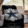 American Flag Cowboys Blanket Outdoor Flannel Blanket for Camping, Hiking, Garden Parties, Picnic Essentials,gift for family and friends