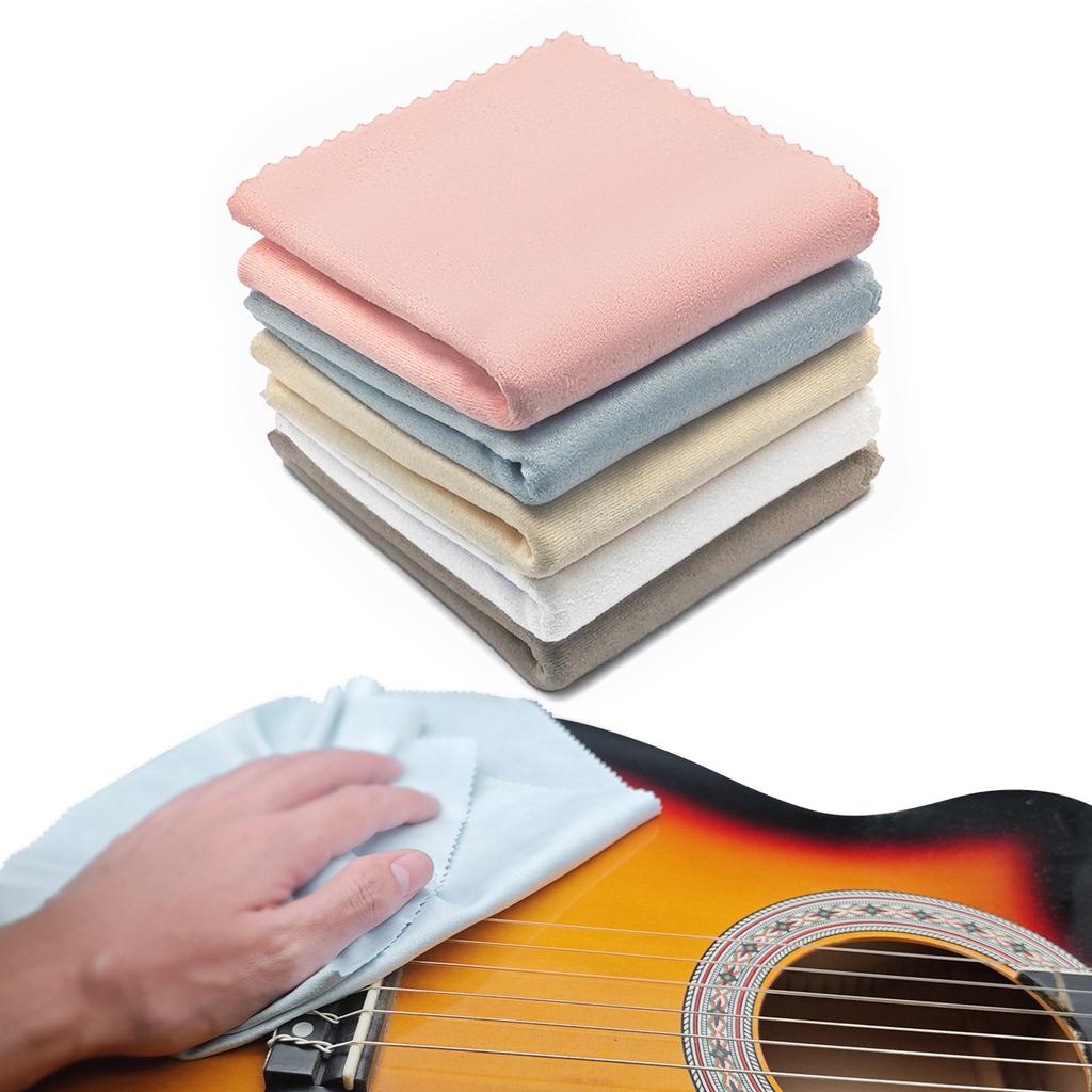 Zestaw 10 ściereczek do polerowania 31x31cm Ściereczka do czyszczenia instrumentów muzycznych Idealna dla gitarzystów pianistów skrzypków Prezent