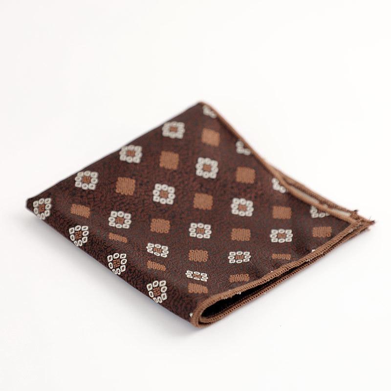 Coffee Can Be Matched with Maillard Suit Pocket Towel Men's Accessories Square Towel Handkerchief Alone 24*24cm