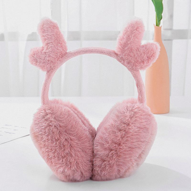 Earmuffs, Warm Female Antlers, Cute Ear Covers, Ear Bags, Winter Fashion, Student Cycling Men's Trendy Earmuffs