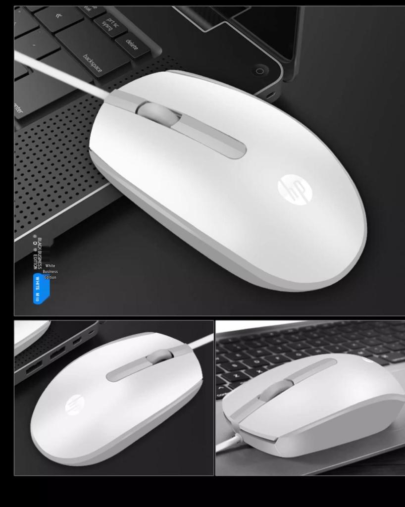 M10 Universal Wired Mechanical USB Mouse for Office, Home, Desktop, Laptop, Gaming - Frosted Design