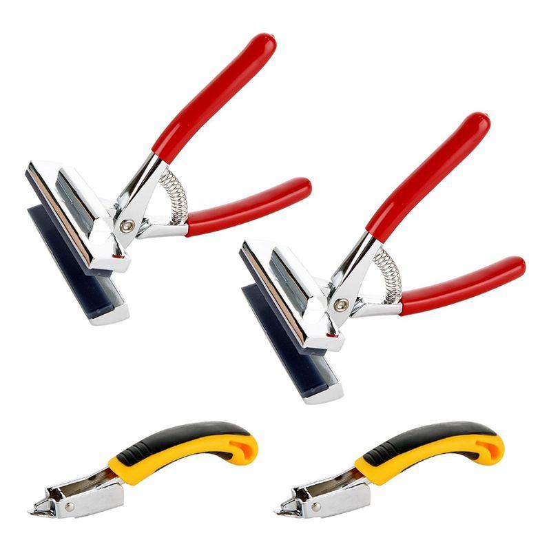 

ABUL-4 Pack Canvas Stretcher Pliers With Staple Remover, Canvas Stretching Pliers With Spring Return Handle