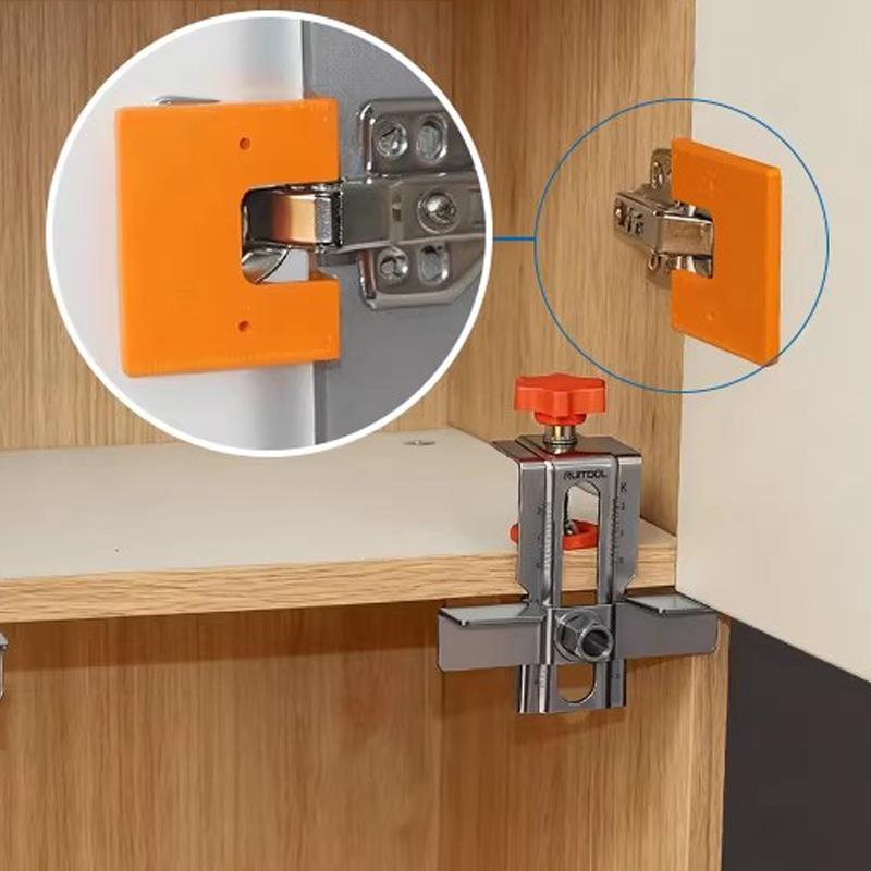 Magnetic Hinge Positioning Plates Woodworking Hinge Mounting Fixed Panel Cabinet Door Hinges Quick Installation Aid Point Tools