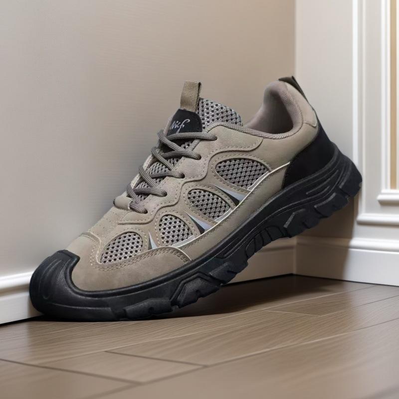 Men's shoes spring hollow mesh shoes breathable casual sports shoes tooling shoes outdoor hiking hiking shoes men