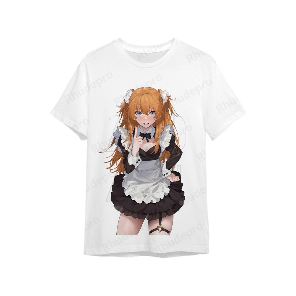 Genesis Evangelion Streetwear Pánské tričko Oblečení Móda Y2k Tričko Pánské oblečení Hip Hop Nadměrný Trend