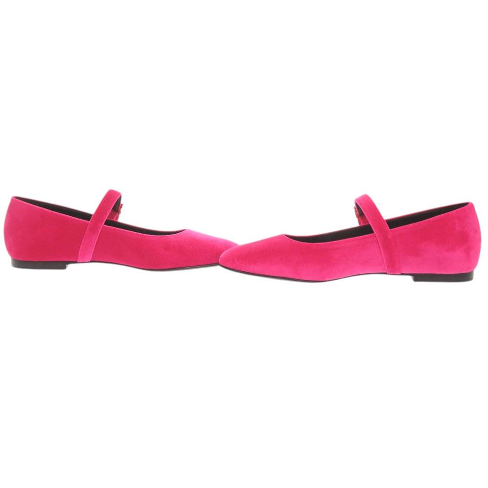 Used AUTHENTIC HERMES Ballet shoes Jane Fuchsia Velor