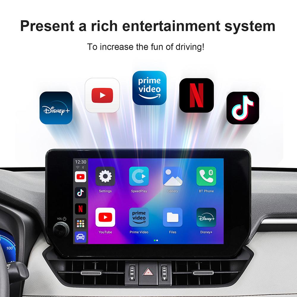 Android13 New Ai Box Support For Netflix YouTube Built-in Google Appstore Wireless Carply Android Auto Works with Wired Carplay