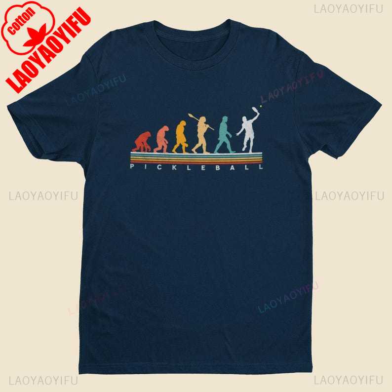 Pickleball Evolution TShirt  Funny Retro Graphic Tee for Pickleball Players  Enthusiasts Multiple Colours Graphic T Shirts S