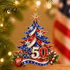 Durable Waterproof Hanging Tags 250 Anniversary USA Christmas Tree Ornament 2D Acrylic 1776-2026 250th Lightweight Pendants Decoration Fourth