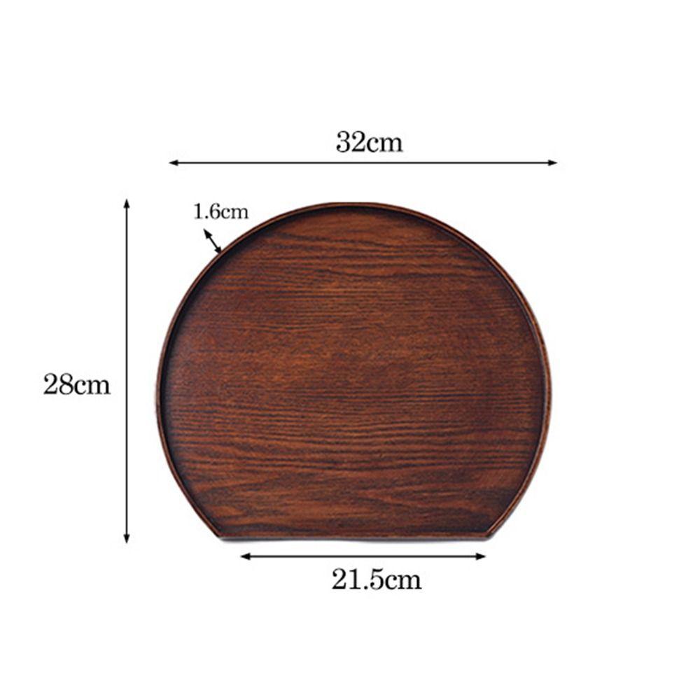 

Большой Прочный Деревянный Натуральный Полукруглый Поднос Поднос для Сервировки Обеденная Тарелка Кухонные Принадлежности M-dark