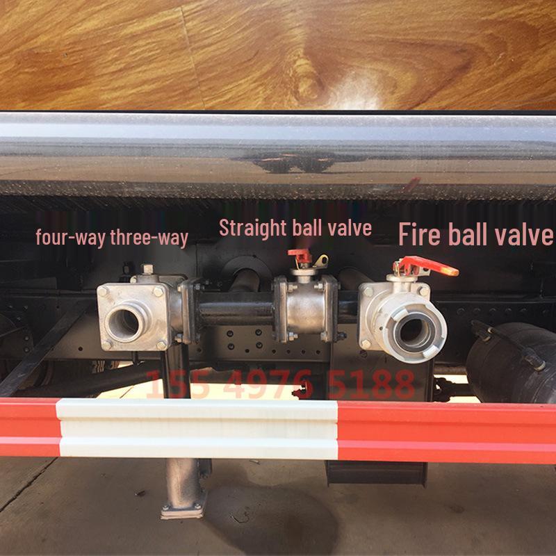 Fire Truck Water Inlet Ball Valve for Sprinkler and Tank Trucks, DN50/DN65