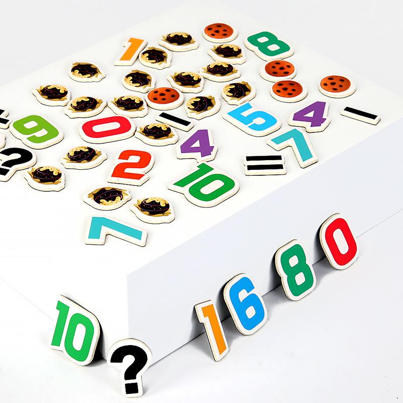 Montessori Toys Magnetic Biscuit Book Math Addition Subtraction Decomposition Learning Early Educational Toys For Children Kids