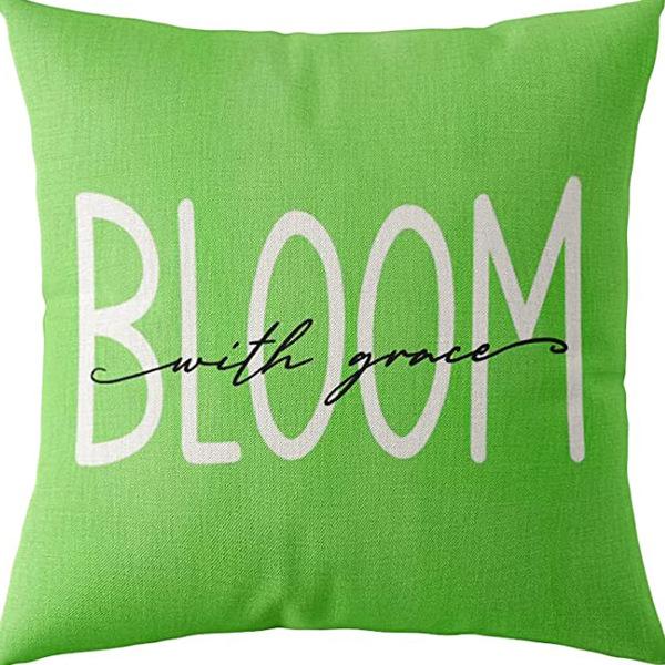 Flowers Daisy Tulip Printed Linen Pillow Case Home Living Room Sofa Bedroom Pillow Case