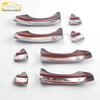 ZS Bright Strip Electroplated Door Handle Armrest Buckle Decoration Sticker for Car Exterior