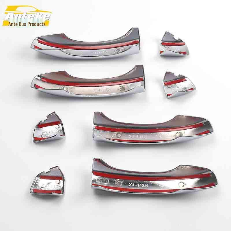 ZS Bright Strip Electroplated Door Handle Armrest Buckle Decoration Sticker for Car Exterior
