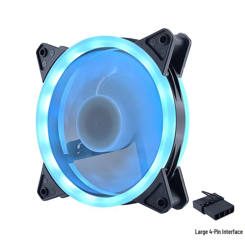 Silent LED 120mm 4-Pin Chassis Cooling Fan