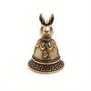 1pc Brass Chinese 12 Zodiac Animals Heads Bell Keychain Pendants Jewelry Vintage Copper Feng Shui Car Key Chain Hanging Keyring Gift
