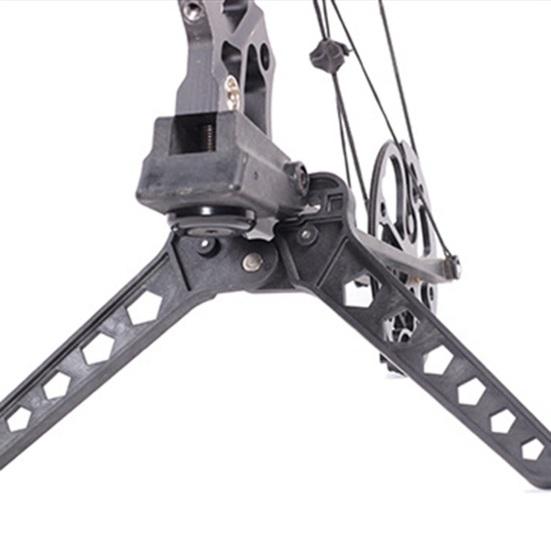 Archery Kickstand Compound Bow Kick Stand Holder Hollow Design Foldable Eight-Character Bow Frame