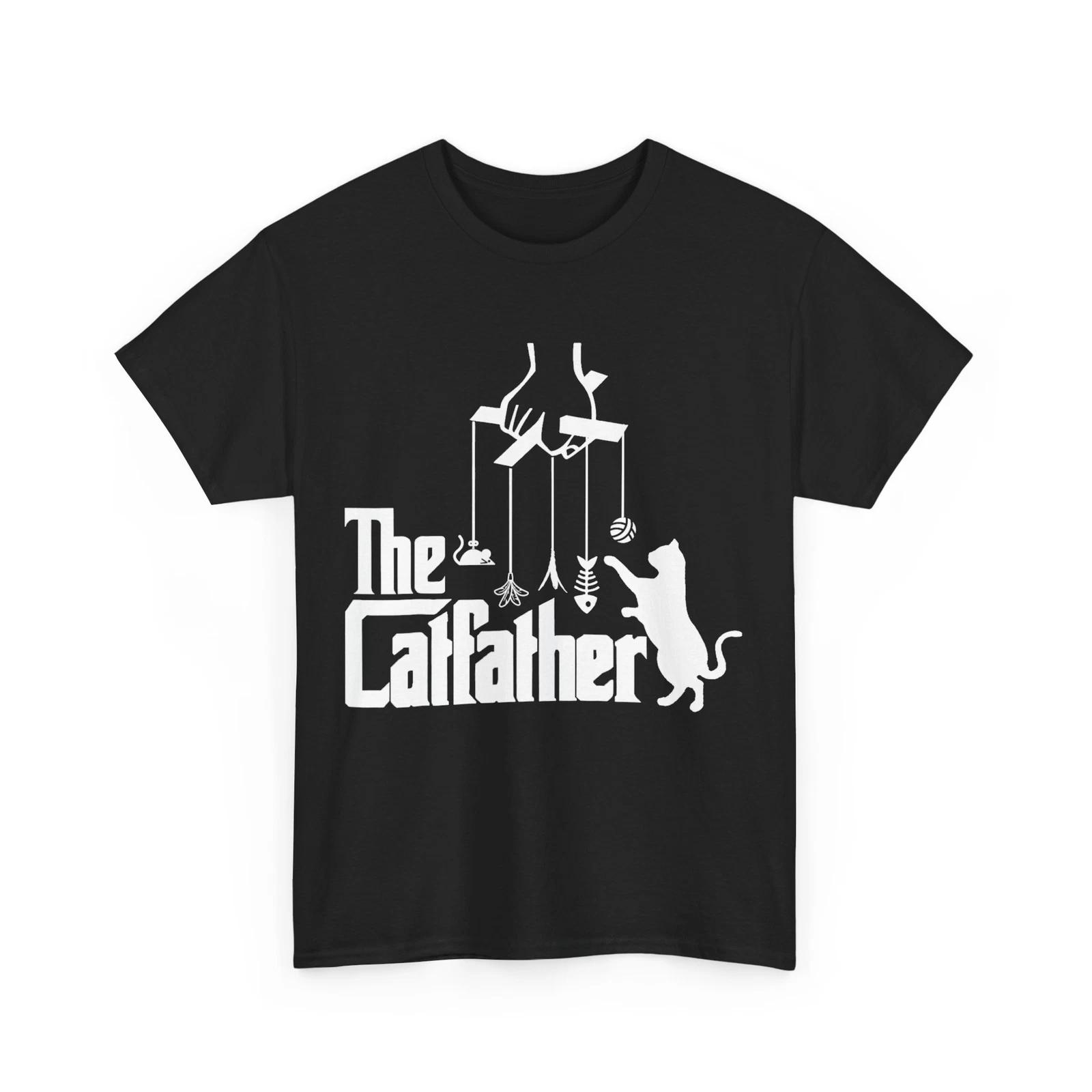 Funny Cat Dad Life The Catfather Fathers Day Mens Vintage T shirt 3XL