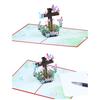Religious Crosses Easters Card,3D Popup Easters Card,Religious Sympancy Card,Condolence Card with Message Note Envelope