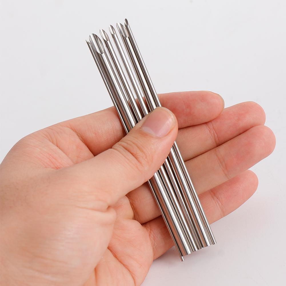 6 Stück/Set Locher aus Edelstahl für Töpferton Löcher Bohren Skulptur Schnitzen Schneiden Lochen Werkzeuge Topf Vase Modellierwerkzeug