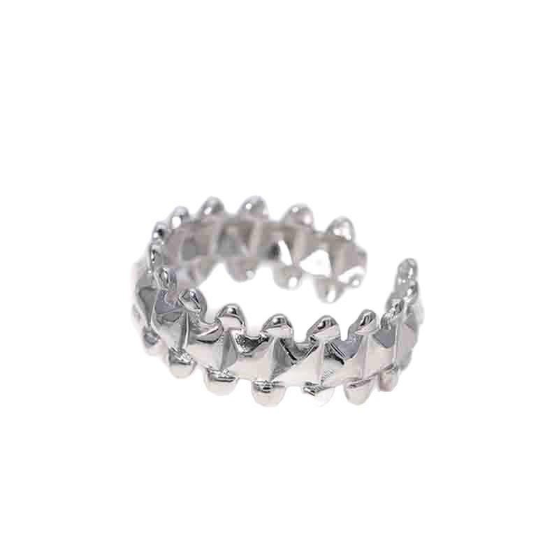 

Adjustable Geometric Stainless Steel Open Ring for Women - Exquisite Titanium Steel Jewelry