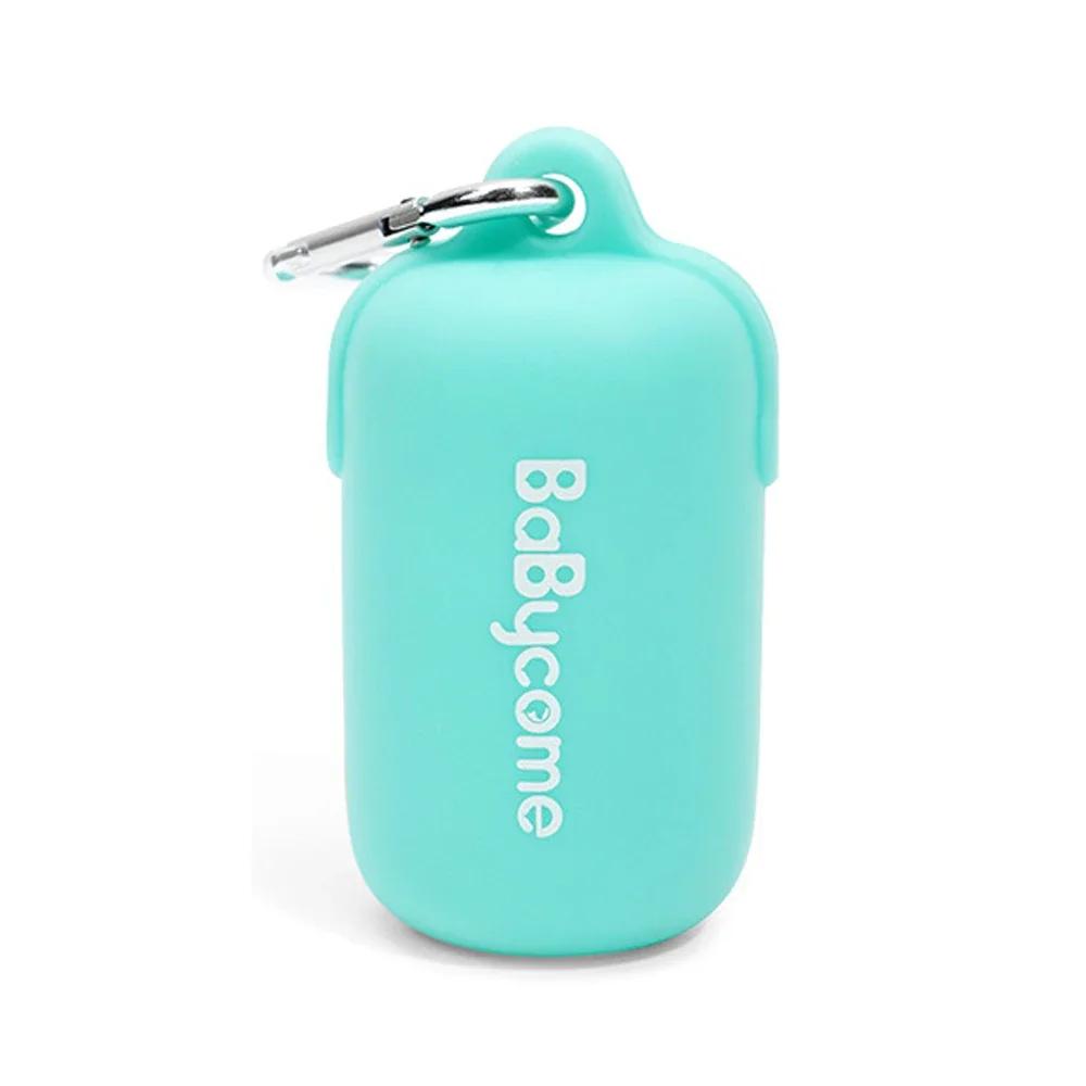 

Держатель для диспенсера для собачьих какашек с карабином для путешествий на открытом воздухе для сбора отходов домашних животных Силиконовые аксессуары Экологичные товары Товары мятный