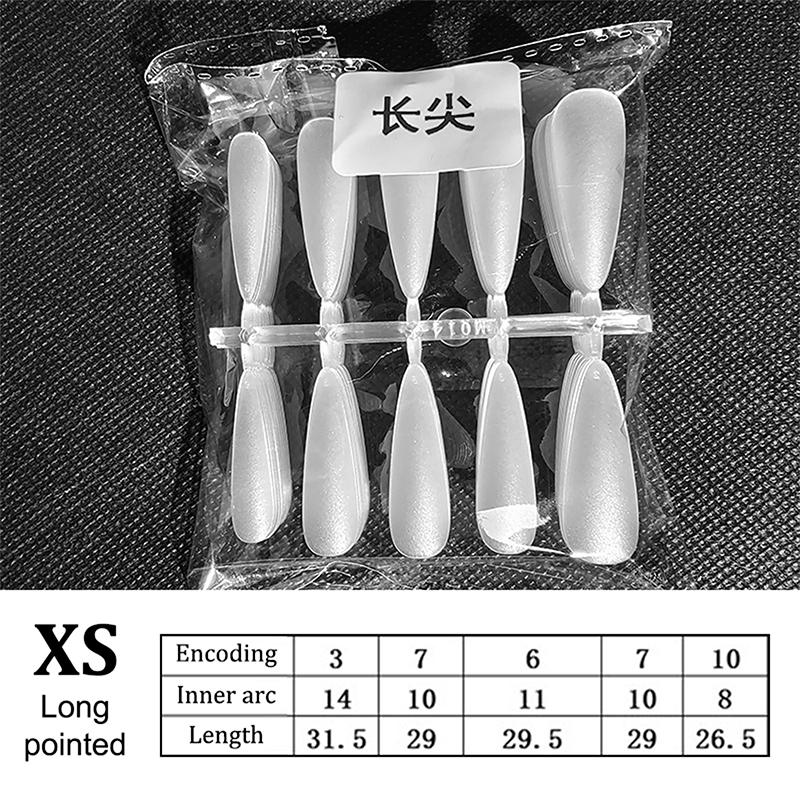 100Pcs Press On Nail Tips Full Cover Ultra-Thin False Nails Patches Gel Nails Extension System Clear Fake Nails Art Accessories