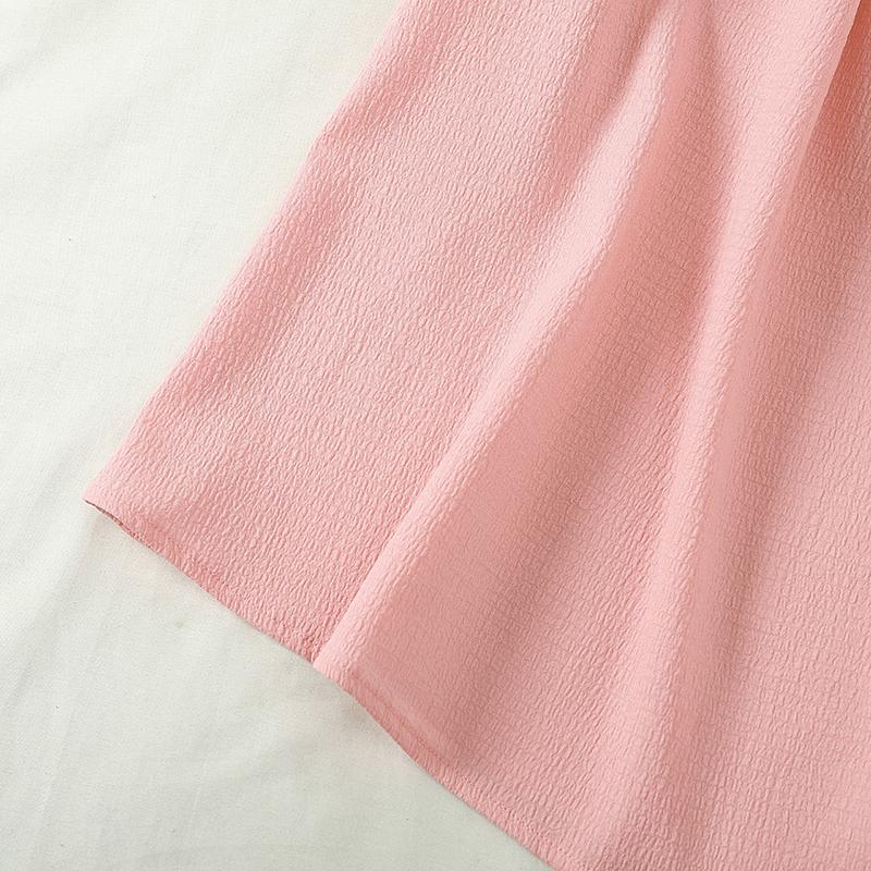 VONDA Женские летние блузки с коротким рукавом и оборками на открытых плечах 5XL синий — фото 9