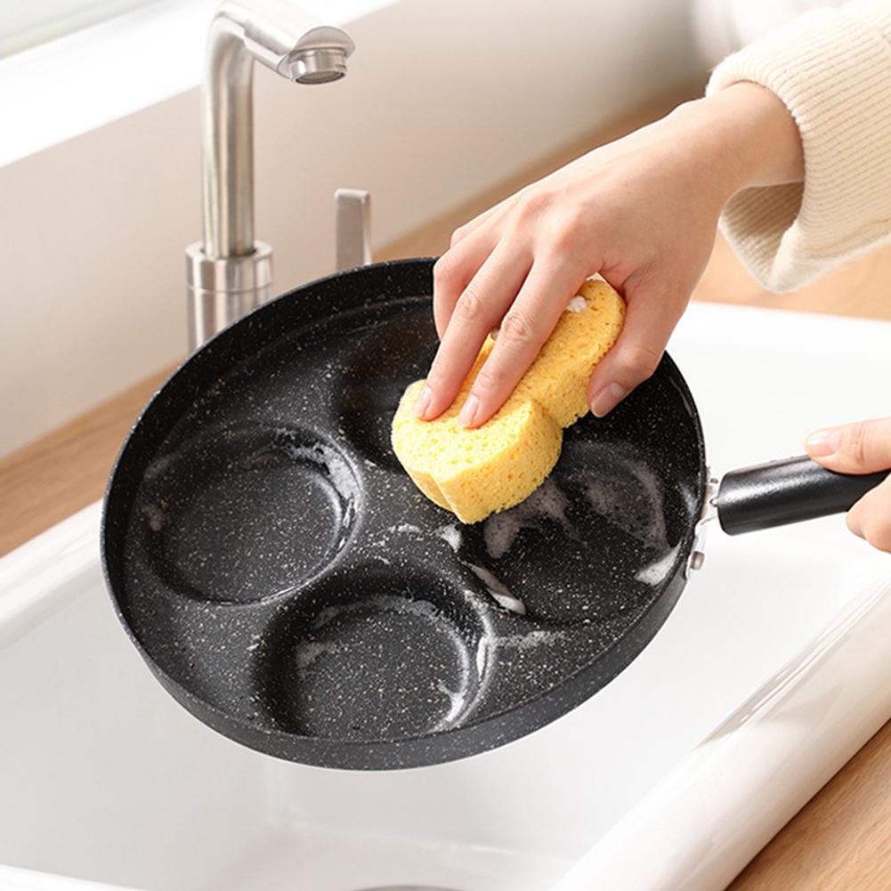 Four Hole Frying Non stick Egg Pancake Steak Pan Cooking Pans Breakfast Maker