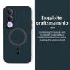 Dla Vivo V 70 FE Etui Luksusowy Biznesowy Styl Tkana Skóra Magnetyczne Odporne na Odciski Palców Wstrząsoodporne Etui Dla Vivo V 70 FE Etui