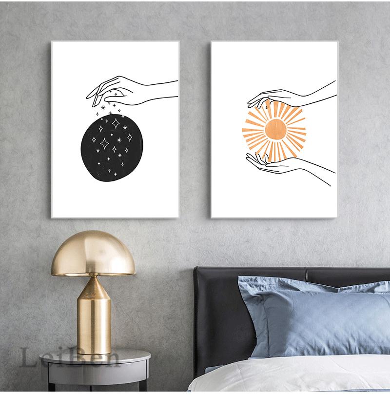 Nordic Style Line Drawing Posters And Prints Celestial Wall Art Sun Moon Stars Pictures For Living Room Home Decor No Frame At Affordable S Free Shipping Real Reviews - Celestial Home Decoração Nordic Style Line Drawing Posters And Prints Celestial Wall Art Sun Moon Stars Pictures For Living Room Home Decor No Frame At Affordable S Free Shipping Real Reviews - Celestial Home Decoração