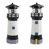 Lighthouse Shape Solar LED Light Garden Fence Yard Outdoor Adornment Smart Sensor Beacon Rotating Lamp Solar Light Decor