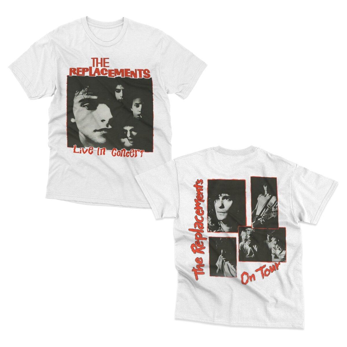 

The Replacements Rock Band High Street Trendy Tshirt with Loose Short Sleeves and Printed Design 4XL