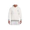 Jordan Spliced Logo Letter Print Fleece-Lined Hoodie Men Hoodie White FD7403-133
